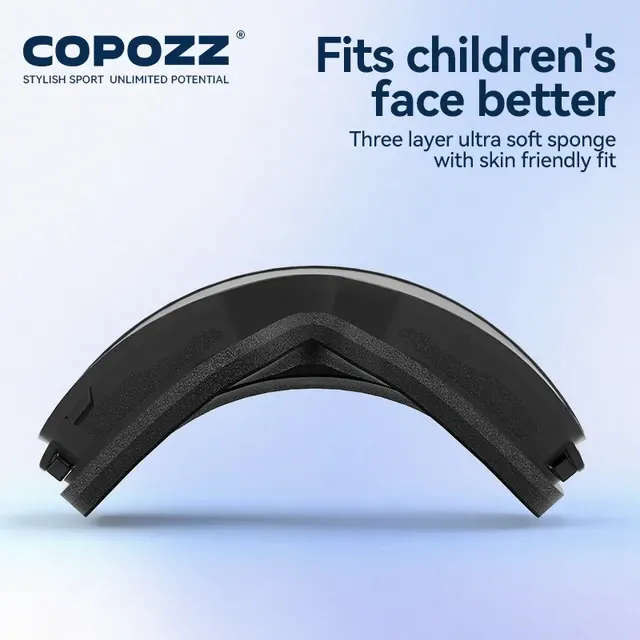 COPOZZ Magnetische Winter-Skibrille für Kinder 2 Sekunden Schnellwechsel 3