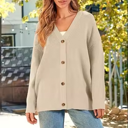 Oversized Knitted Cardigan for Women