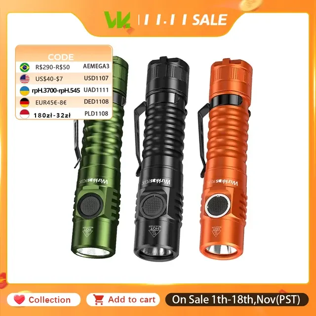 Bergsteiger-Taschenlampe mit USB-C-Ladung, 1200 Lumen 1
