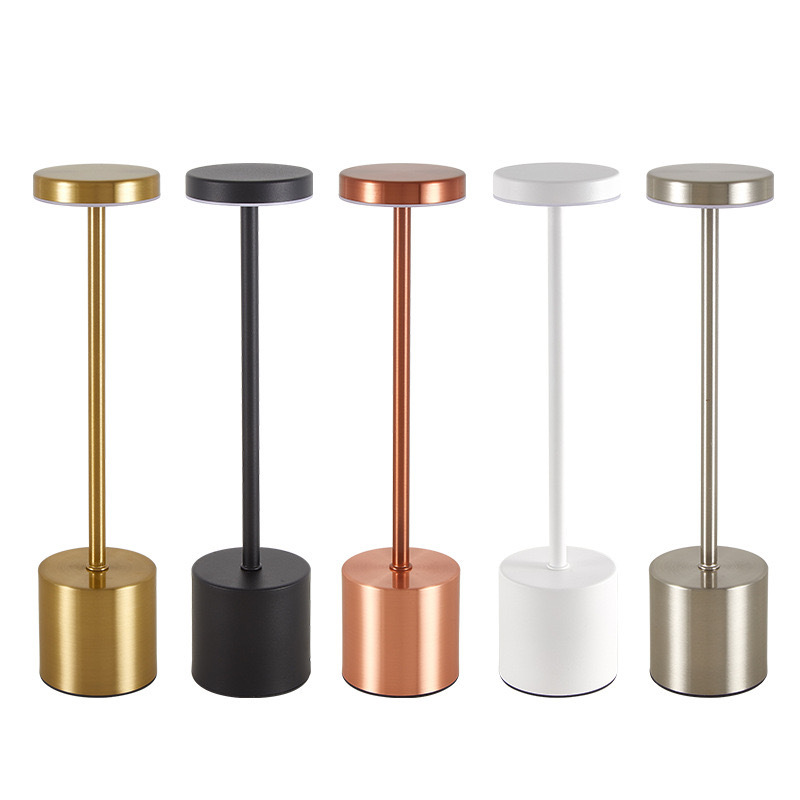 Portable Metal LED Cordless Desk Lamp Stepless Dimming