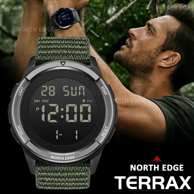 Men's Outdoor Digital Watch, 50 m Waterproof 2