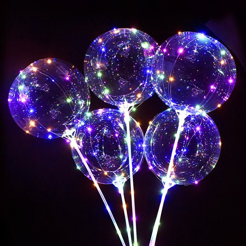 Transparent LED Glow Bobo Balloons 3