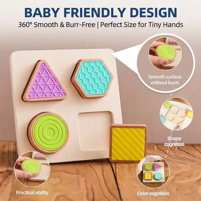 Wooden Touch Pad Puzzle for Toddlers 3