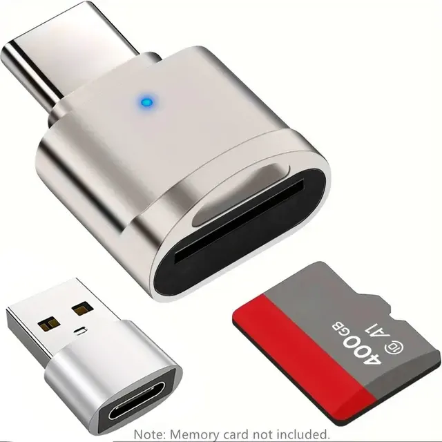 Zinc Alloy Type-C TF Card Reader 1