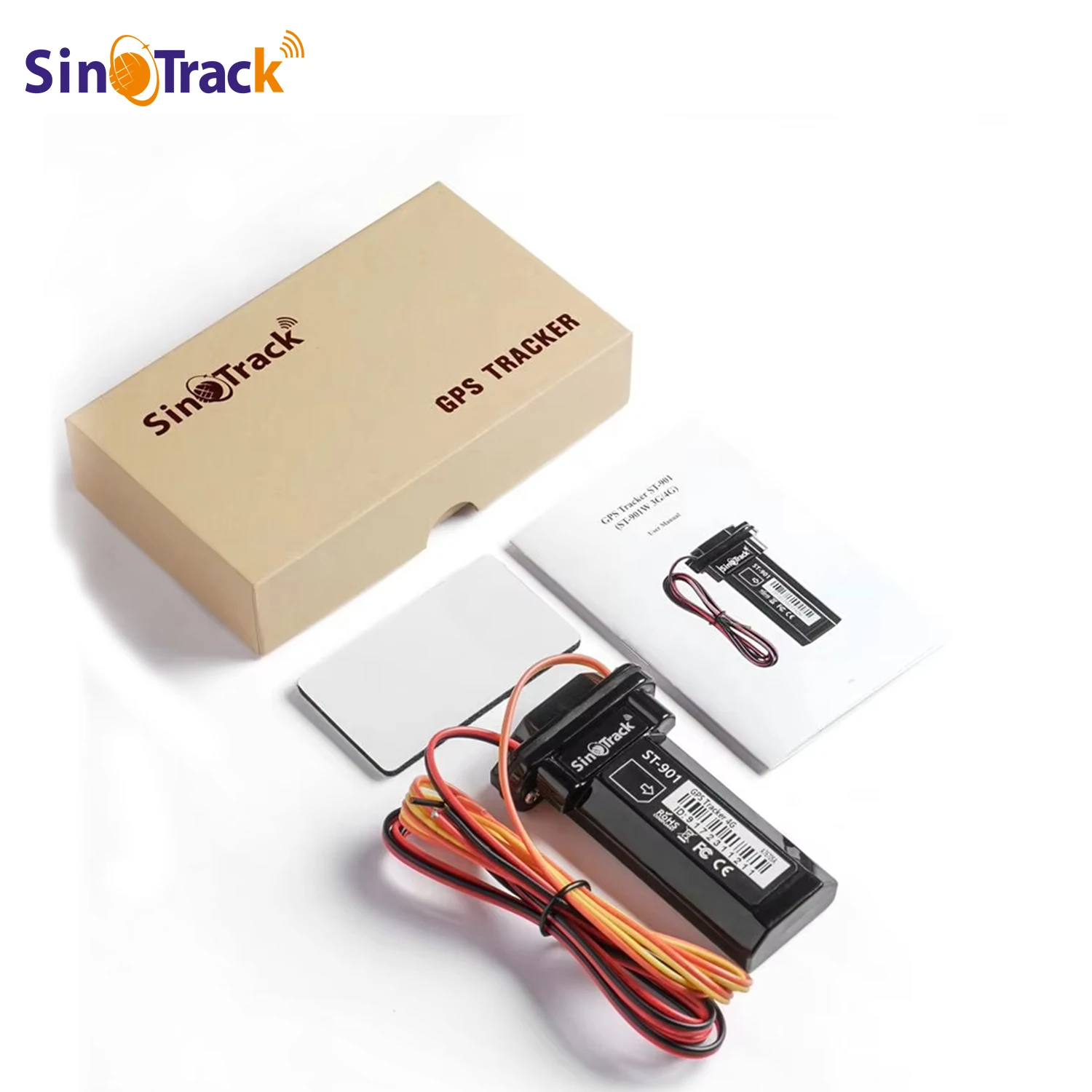 SinoTrack GPS Tracker ST-901 Fahrzeug-Tracking-Gerät Wasserdichtes Motorrad-Auto-GPS-GSM-SMS-Locator mit 3