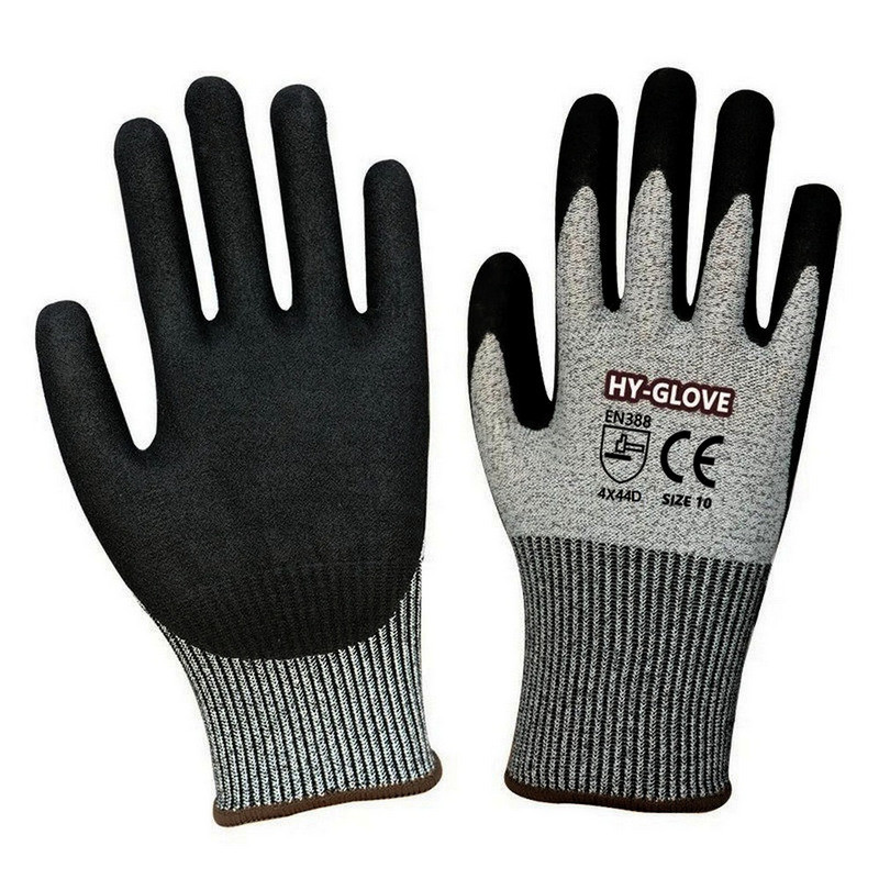 Anti-Slip Sandy Nitrile Coated Level 5 Oil Cut