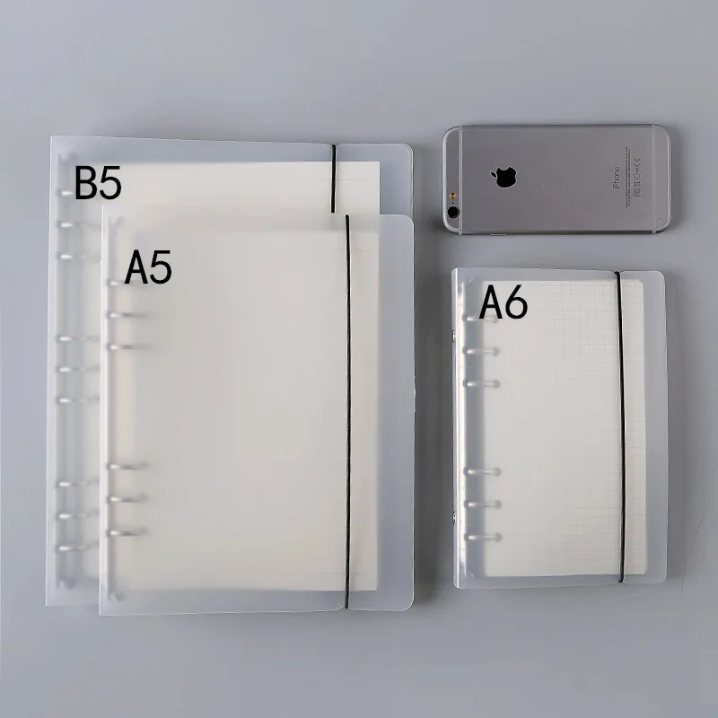 Tagebuch A7 A6 A5 Transparenter Ringbuch-Notizbuch-Einleger Notizbuch-Journal Planer 4