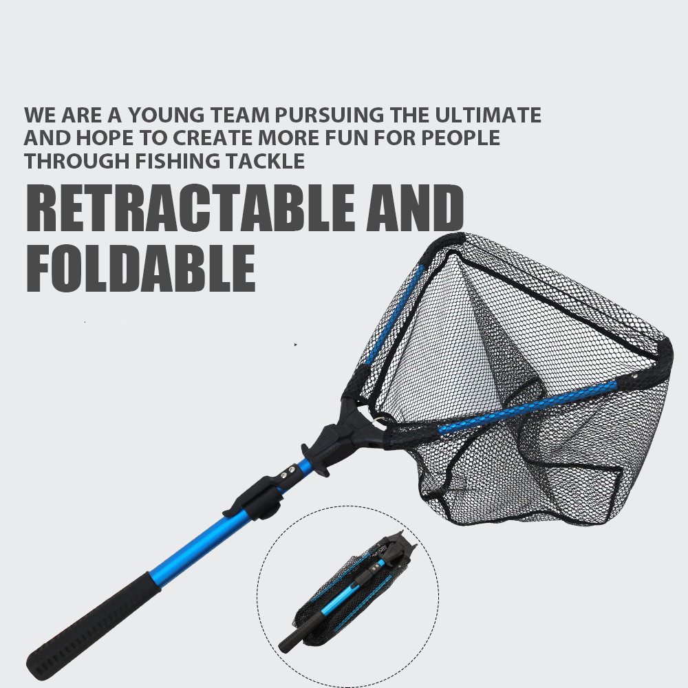 Aluminum Alloy Retractable Triangle Folding Hand Net Lure