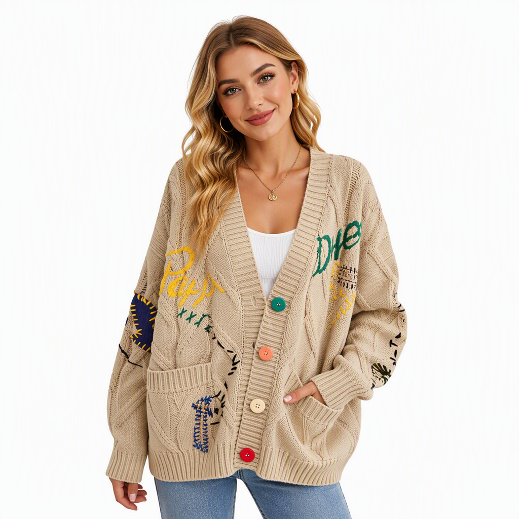 Lightweight Chunky Knit Cardigan for Women
