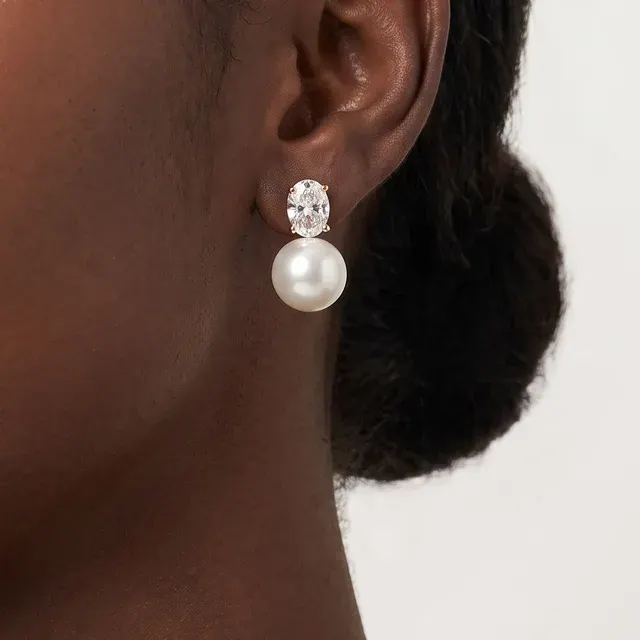 Pearl Teardrop Earrings 4