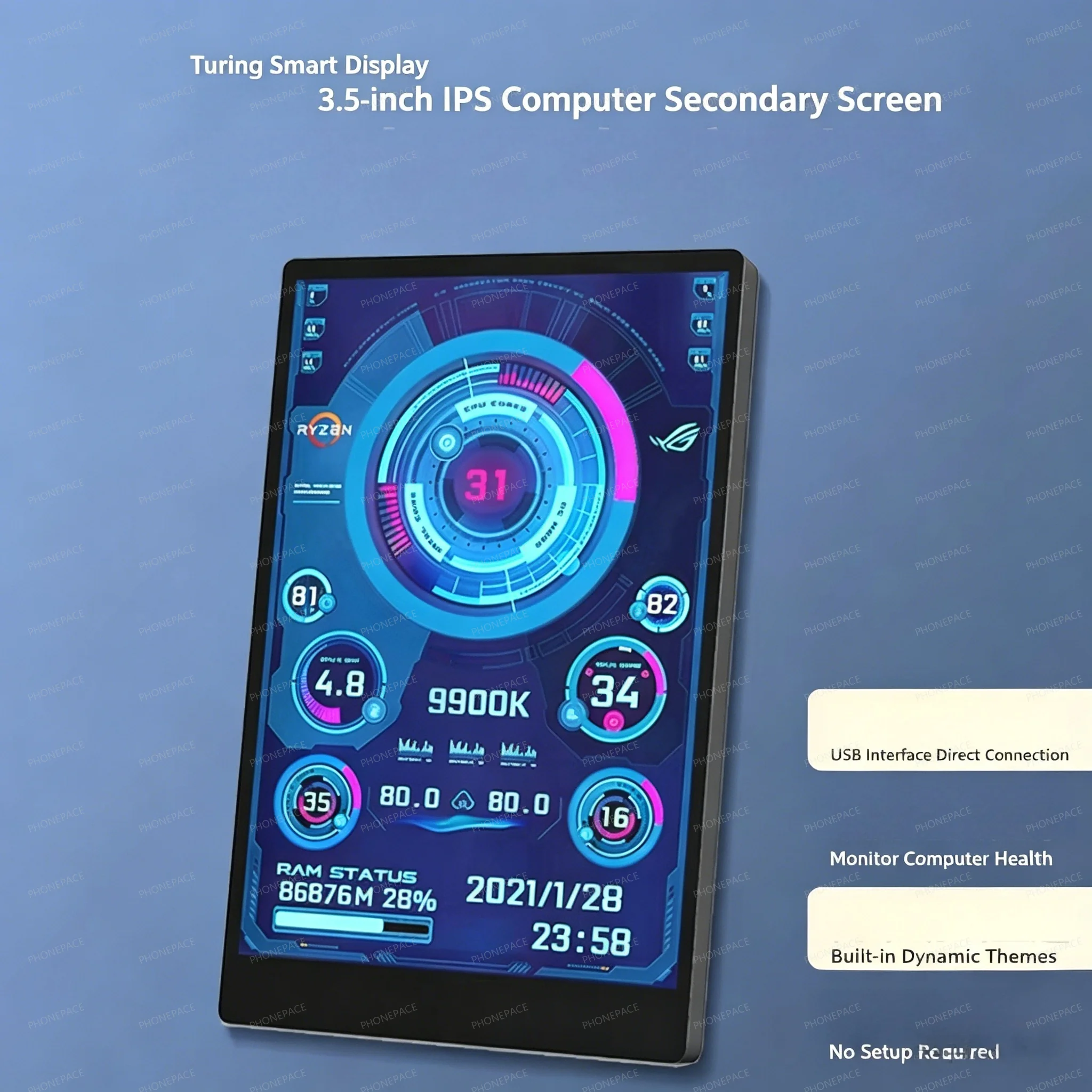 3.5-Inch IPS Mini Display for PC Monitoring 2