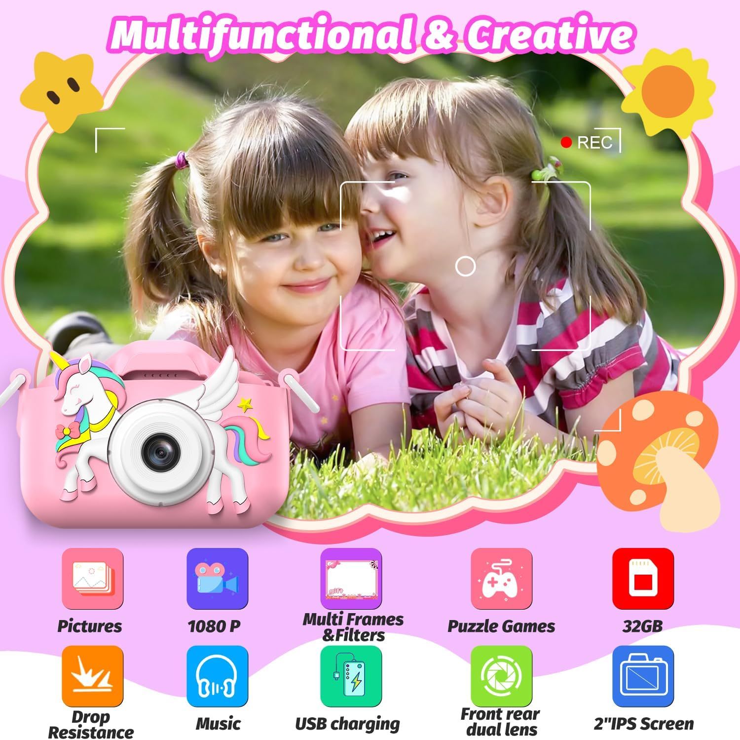 1080P HD Kids Digital Camera 3