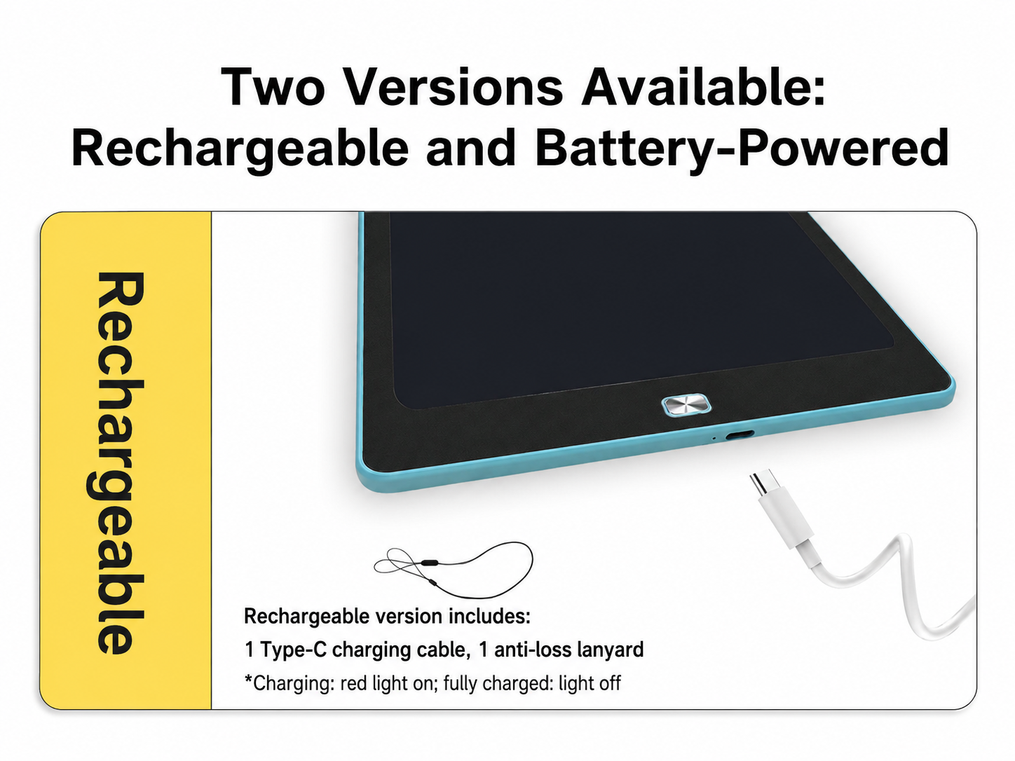 Rechargeable 9 Inch LCD Kids Writing Tablet