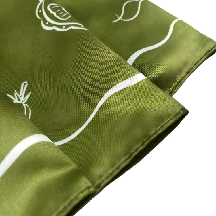 Satin Silk-Look Bandana Neck Scarf 4