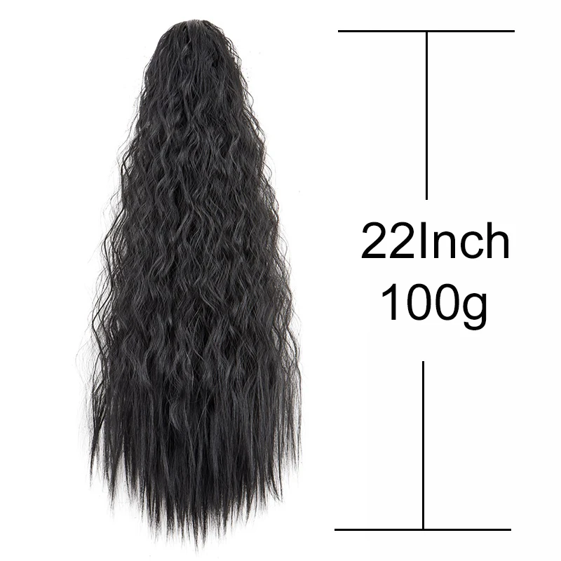 22 Inch Curly Synthetic Ponytail Extension 3