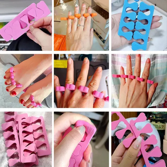 Soft Heart-Design Toe Separators Set 4