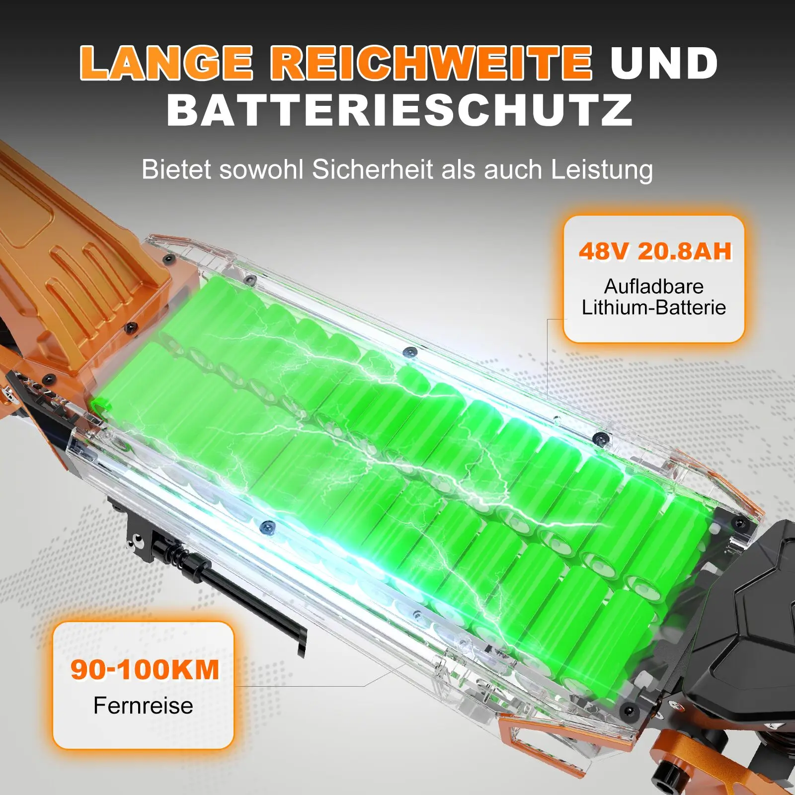 RCB D7 PRO ABE Elektroroller E-Scooter mit Straßenzulassung 2