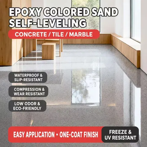 Self-Leveling Epoxy Colored Sand Coatings