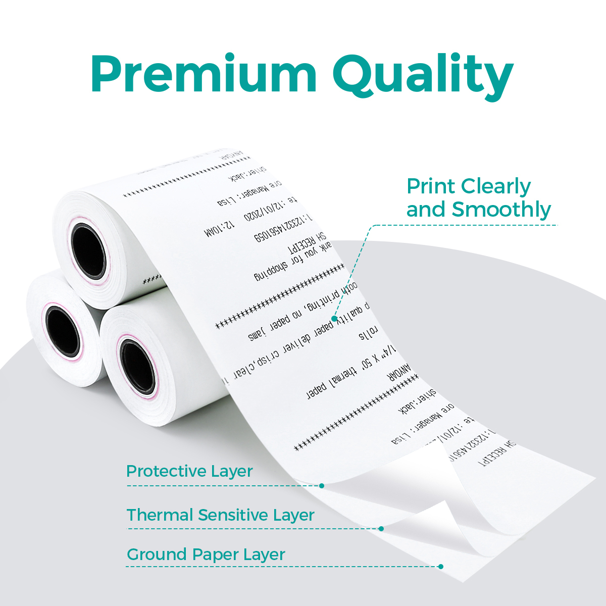 Thermal Paper Rolls Customizable 57mm X 30 40 4