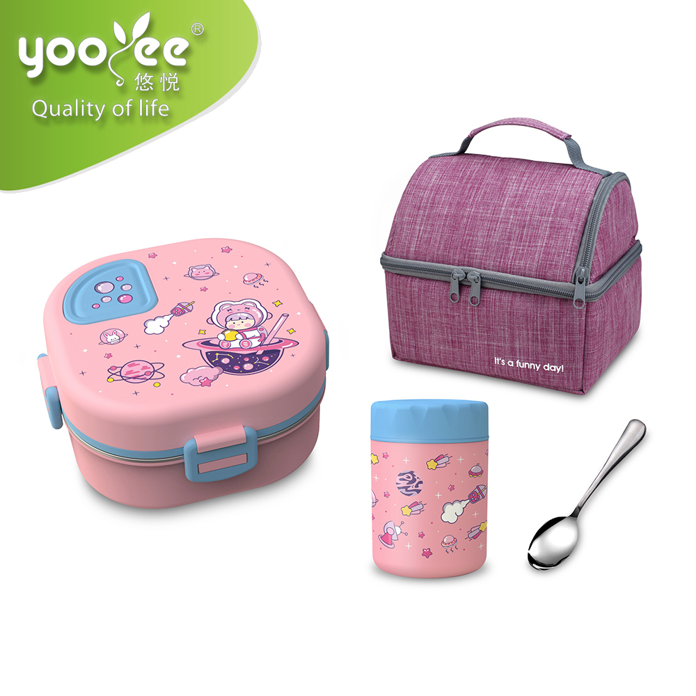 304 Stainless Steel 418ml Lunch Box With 3 2