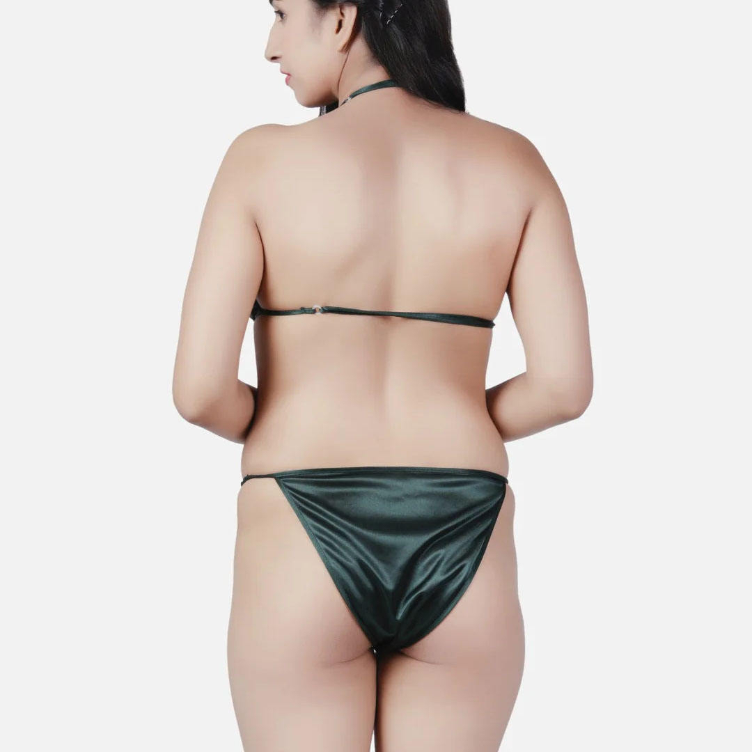 Sexy Halter Bralette Bikini Set 3