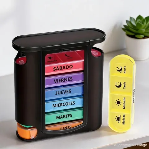 28-Compartment Pill Dispenser