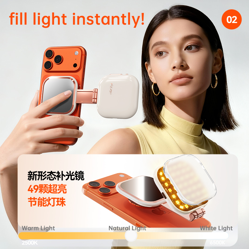 Magnetic Selfie Phone Light Magsafe Compatible 360 LED 3