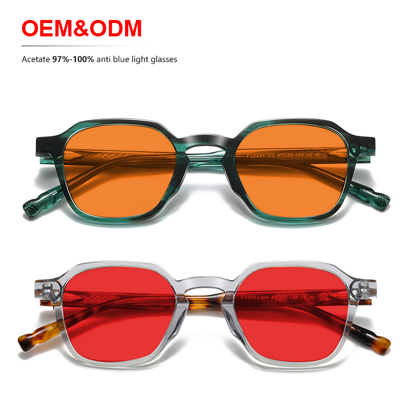 Classic Acetate Full Frame Unisex Eyeglasses Optical Frames