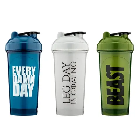 Auslaufsicherer Protein-Shaker aus Kunststoff