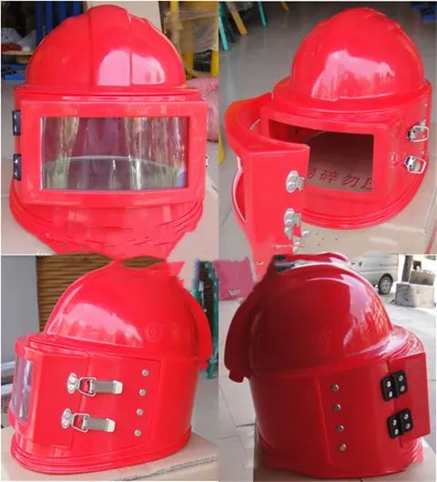 Oxygen-Supply Sandblasting Helmet Thermostat One-Piece