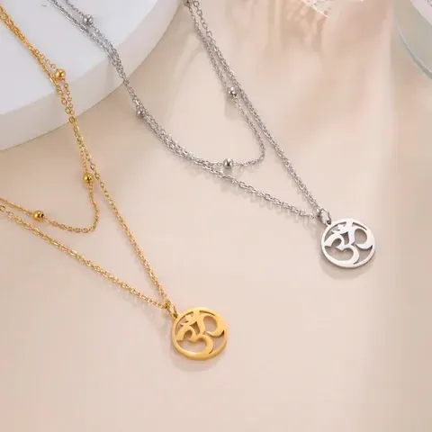 Buddha Om Layered Necklace