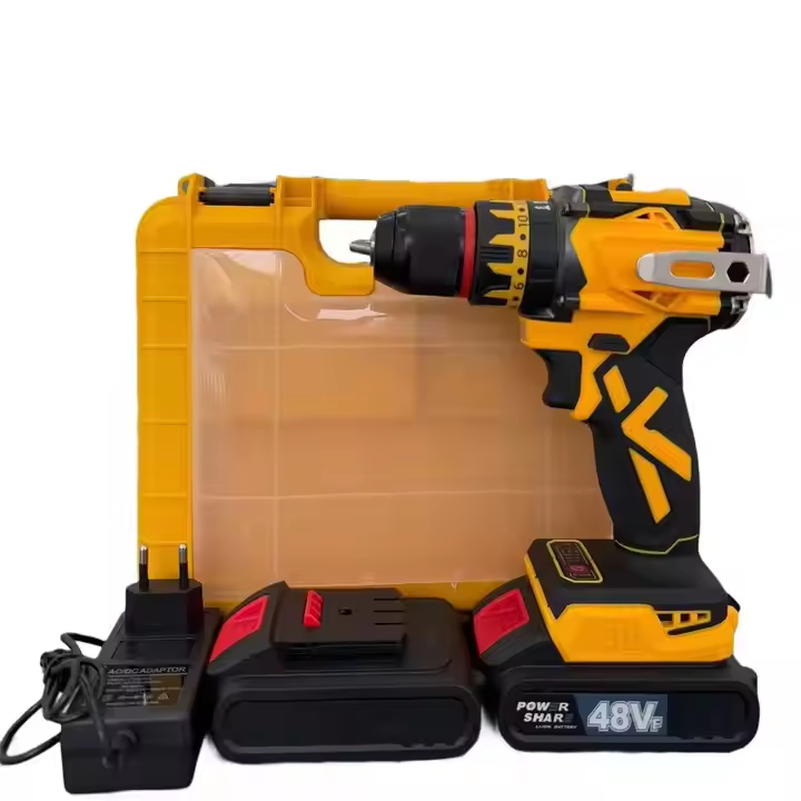 21V 10mm Cordless Power Drill Set With Lithium