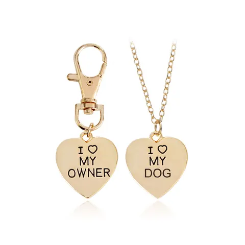 Love My OwnerI Dog Pet Bone Necklace