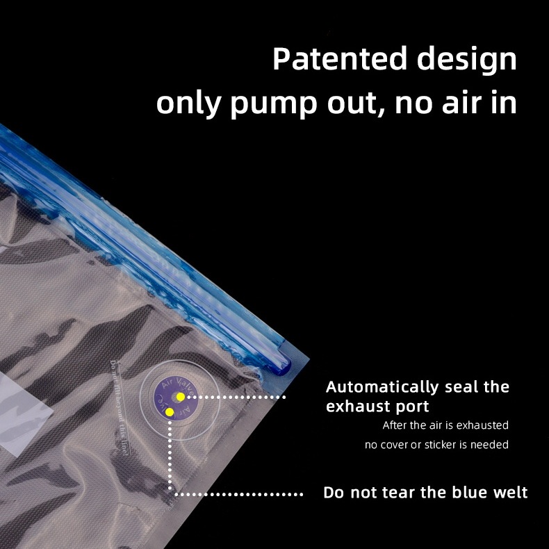Reusable Vacuum Zipper Bags with Air Valve 4