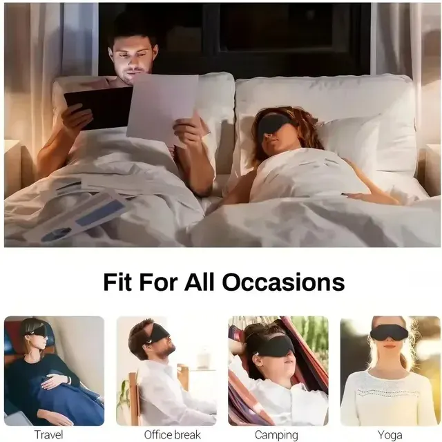 3D-Schlafmaske mit Nasenpolster 4