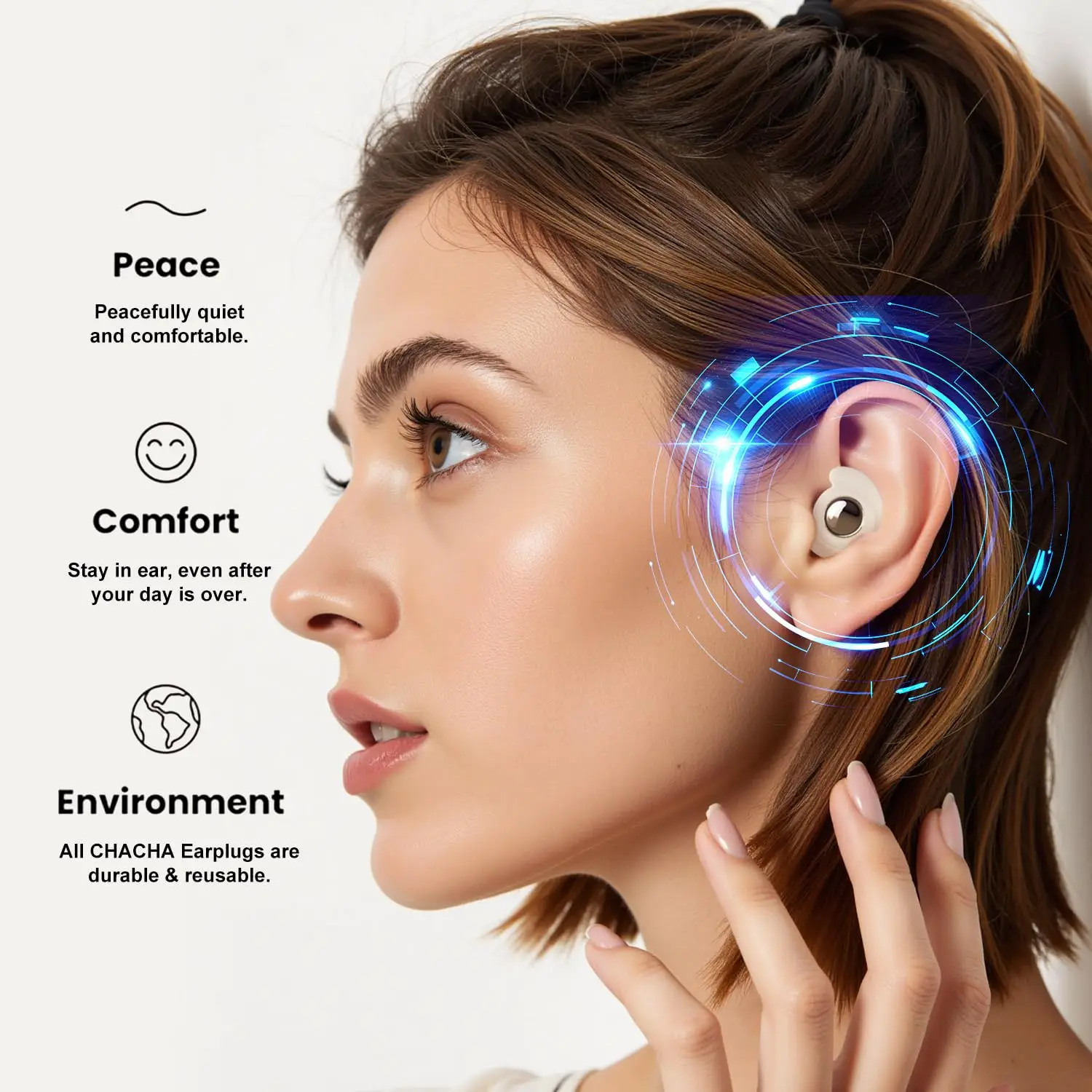 Soft Silicone Sleep Earplugs, Noise Reduction 3