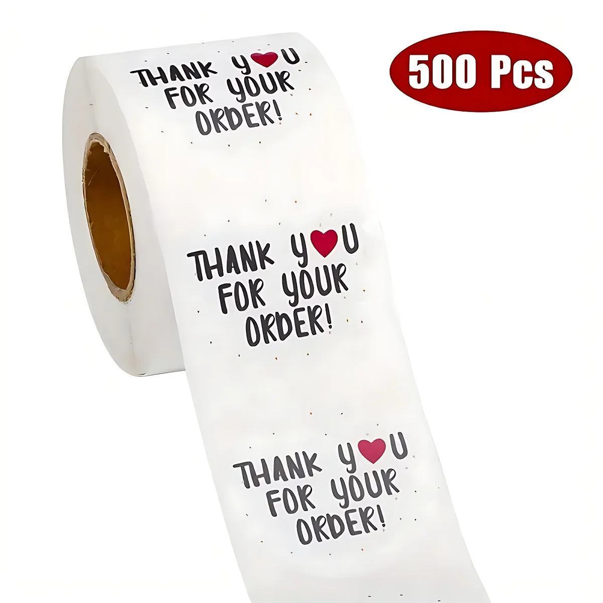 500 Dankeschön-Aufkleber auf Rolle