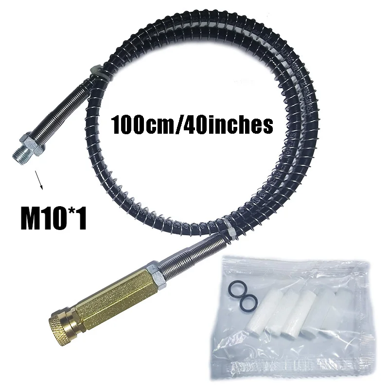 Luftkompressor Handpumpenfilter Schlauch Wasser-Öl-Abscheider M10*1 Hochdruck-Luftfilterzubehör 2