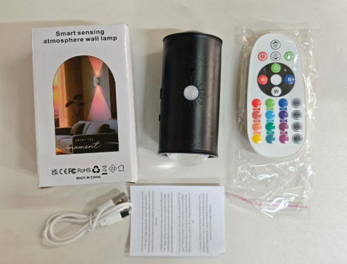 Rechargeable RGB Motion Sensor Mini Cabinet Lamp LED 3