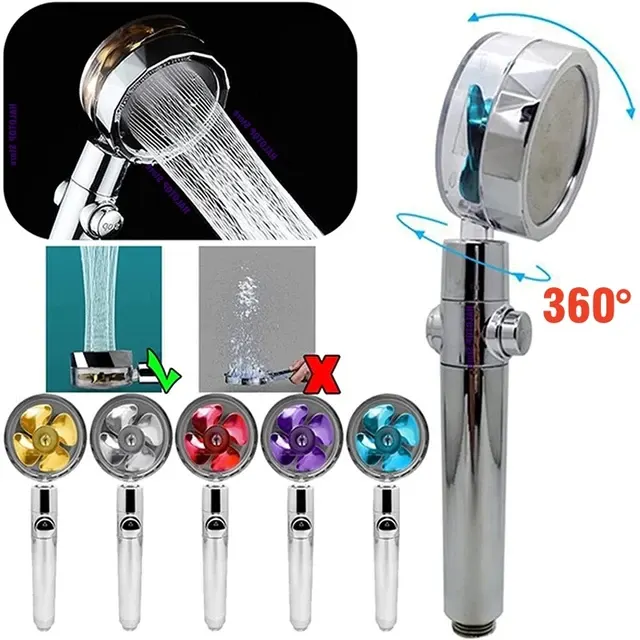 Adjustable High-Pressure Shower Head, 360 Degree 2