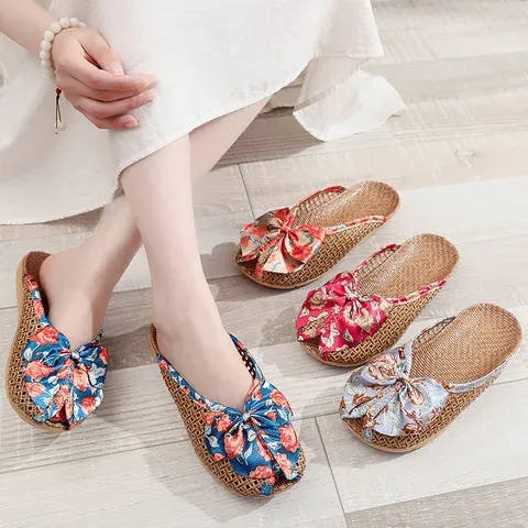 Linen Indoor Slippers
