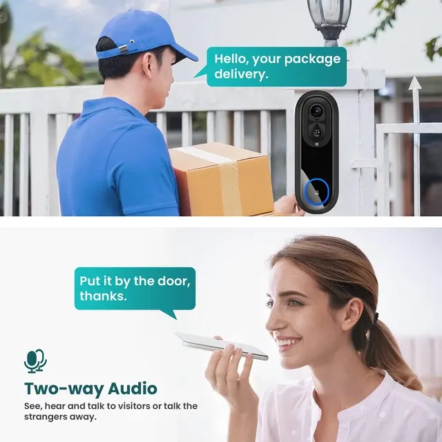 5G 2 4G WiFi Video Türklingel 1080P Drahtlose 3