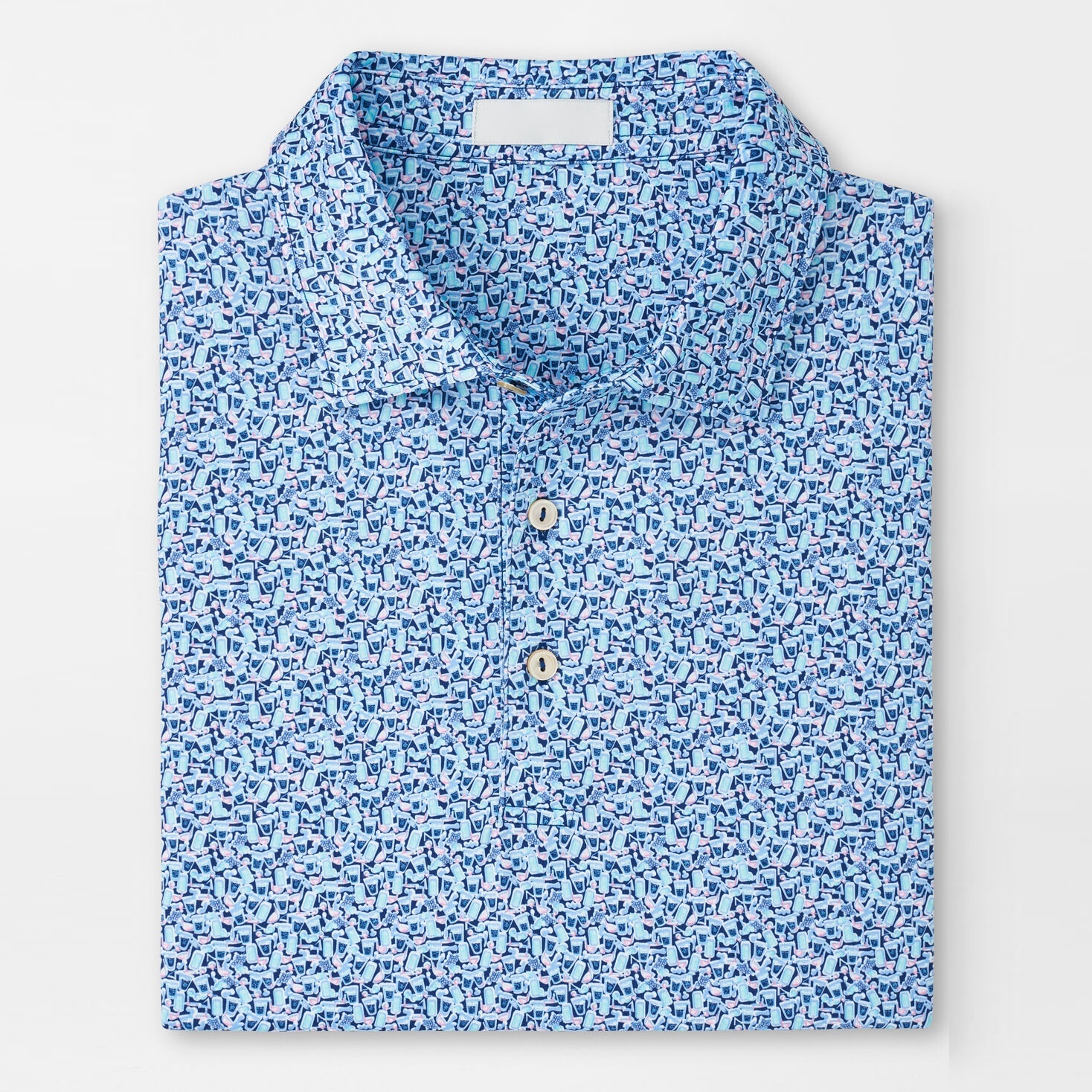 Men's Summer Golf Polo With Full Print
