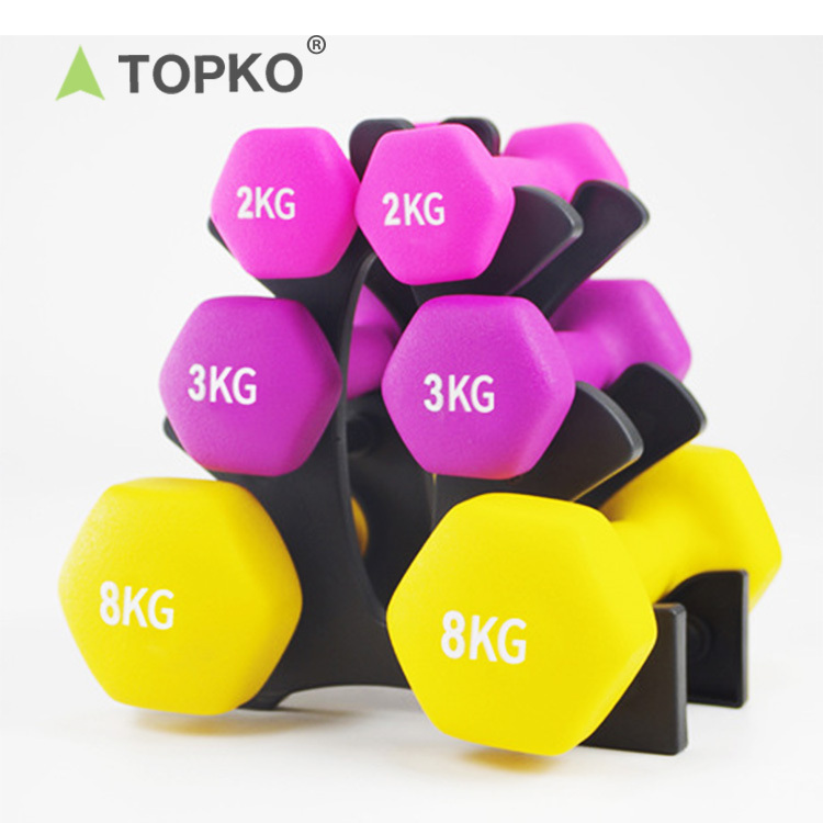 TOPKO Gym Equipment 10kg Weight Adjustable Dumbbells Set