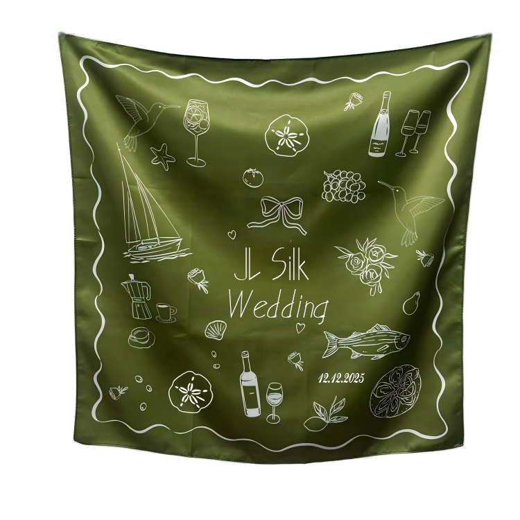 Satin Silk-Look Bandana Neck Scarf