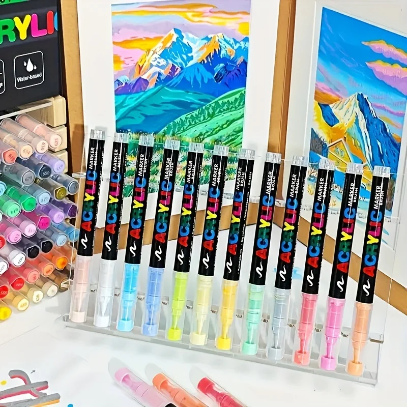 366-Color Acrylic Brush Tip Marker Set 2