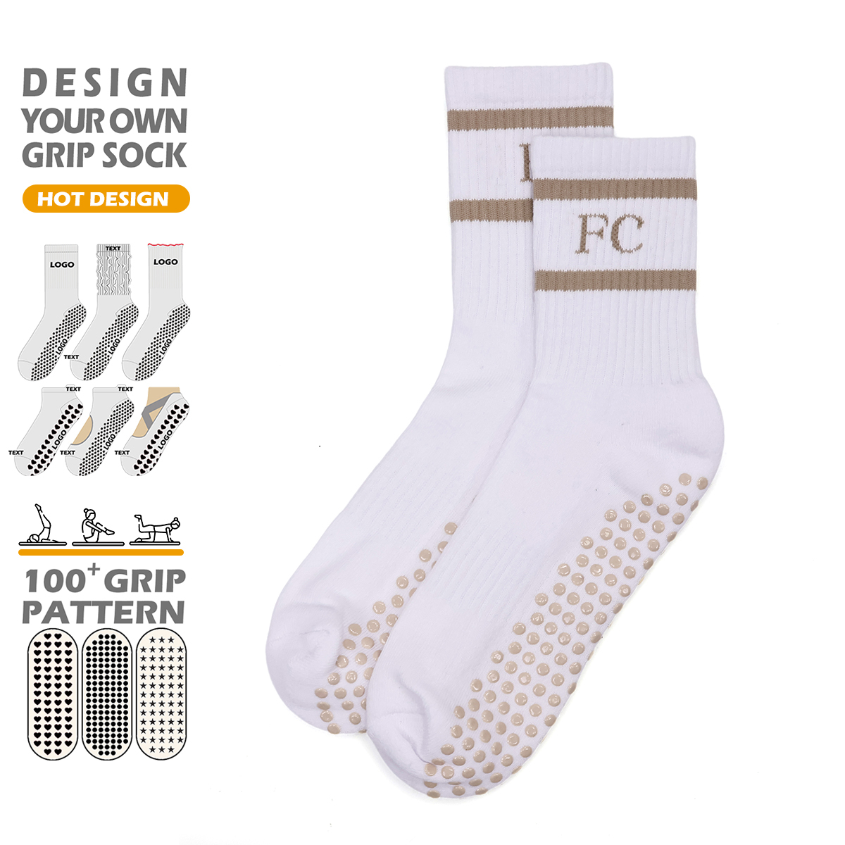 Professional Anti-Slip Women's Yoga Socks Free Sample Spring 4