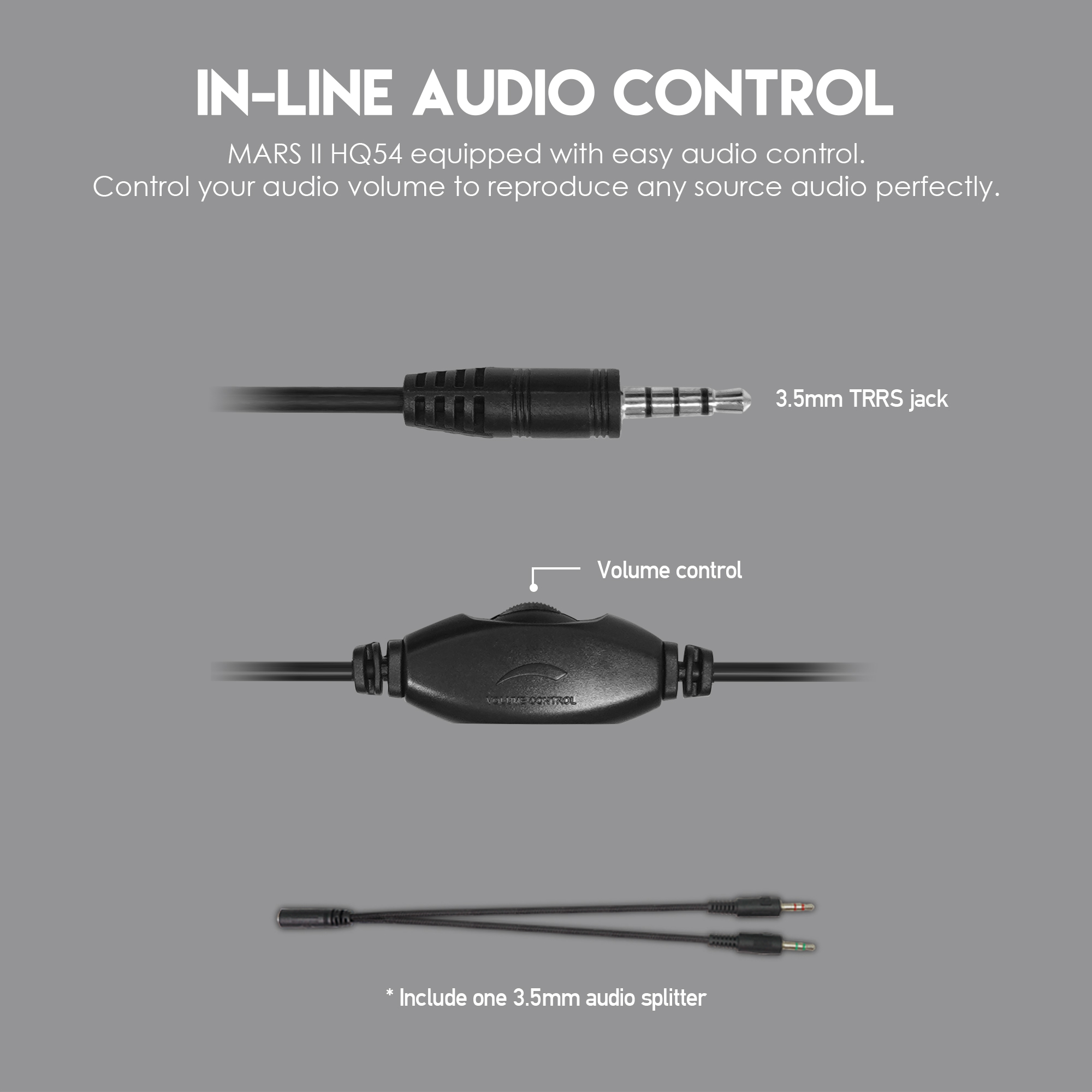 Over-Ear Gaming Headset with 3.5mm Cable and Mic 4