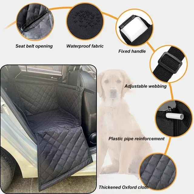 CAWAYI KENNEL Haustier-Hundeträger Autositzbezug zum Tragen von Katzen 3
