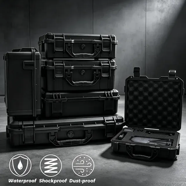 Shockproof Waterproof Tool Case with Foam 2